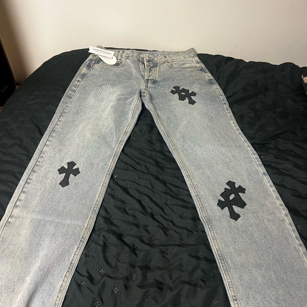 Chrome hearts cross jeans